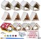 12 Wooden Birdhouses to Paint – DIY Craft Kit for Kids with Durable Plywood & Safe Materials